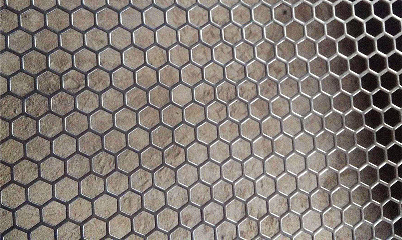 鋁板六角孔沖孔網產品展示